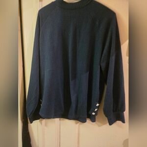 Black Textured Knit Fabric Panel